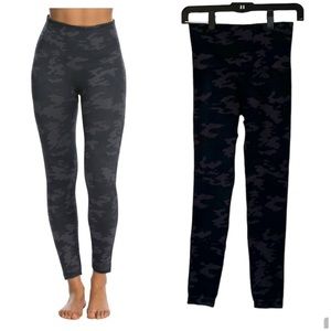 Spanx camo black gray leggings S
